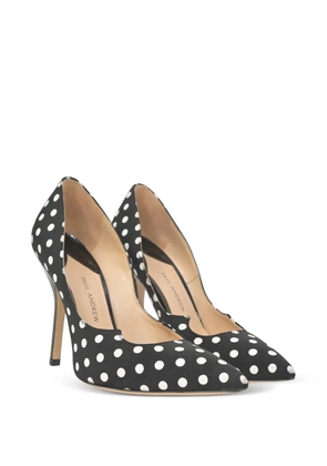 Paul Andrew polka dot scalloped pumps - Black