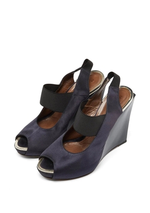Marni Pre-Owned slingback wedge sandals - Blue