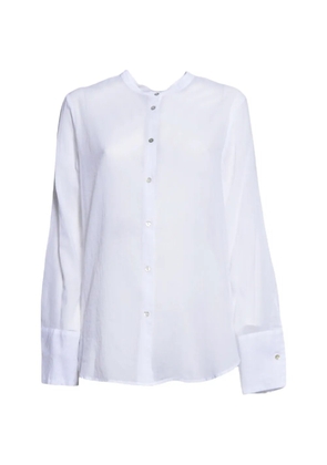 Merci button-up collarless shirt - White