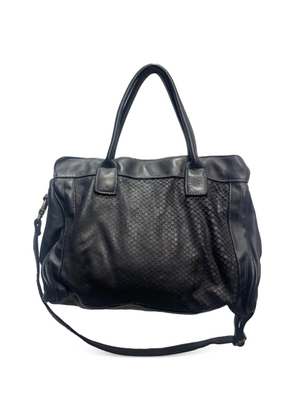SOMMET Kael Cobra snake-effect leather shoulder bag - Black