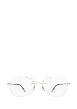 Silhouette rimless geometric-frame glasses - Gold