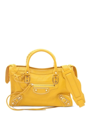 Balenciaga Pre-Owned 2010s City metallic edge tote bag - Yellow