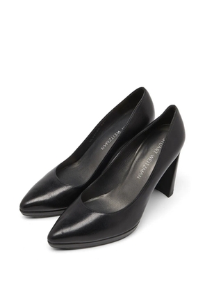 Stuart Weitzman Stuart Weitzman Black Leather Platform Pumps