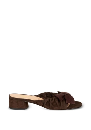 STATUS bow-detail heeled sandals - Brown