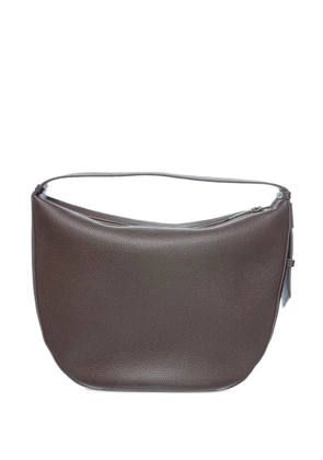 Armani Exchange pebbled-texture shoulder bag - Brown