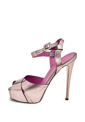 Le Silla criss-cross platform sandals - Pink