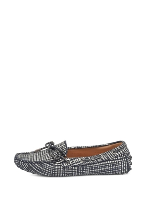 Tod's Vintage textured bow loafers - Blue