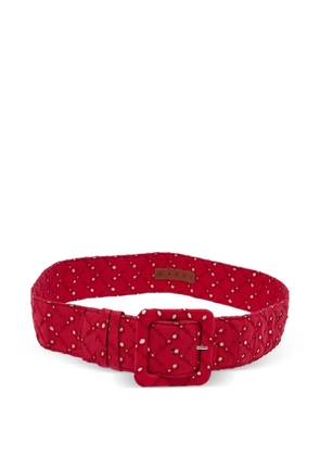 Marni Pre-Owned perforated buckle belt - Red