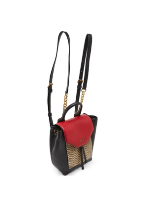 DKNY small Alexa leather backpack - Black