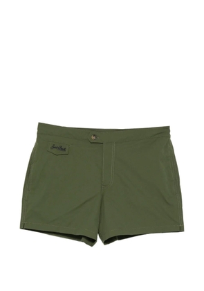 MC2 Saint Barth Harrys logo-patch swim shorts - Green