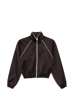 SANDRO piped cropped jacket - Brown