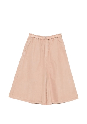 Marni belted wide-leg shorts - Neutrals