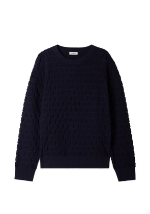 SANDRO jacquard-knit sweater - Blue