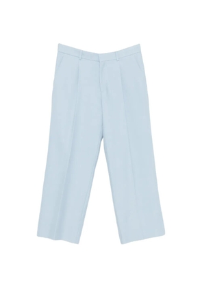 SANDRO pleat-detail wide-leg trousers - Blue