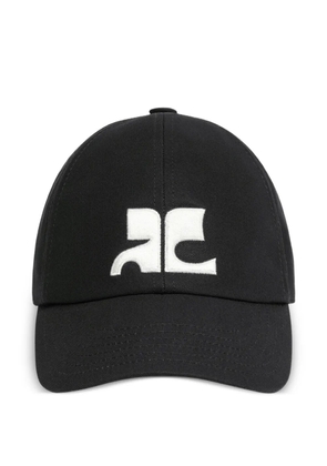 Courrèges AC logo-embroidered cap - Black