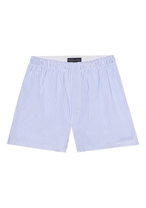 Brooks Brothers striped cotton boxer shorts - White
