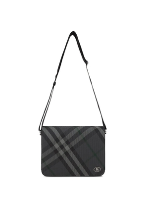 Burberry check-pattern messenger bag - Grey
