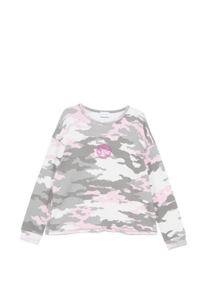 BLUE SKY INN camo-print waffle-knit T-shirt - Pink