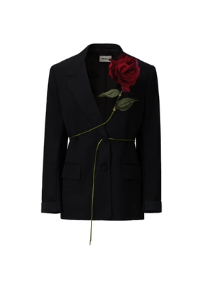 Seen Users Carnivorous Rose blazer - Black