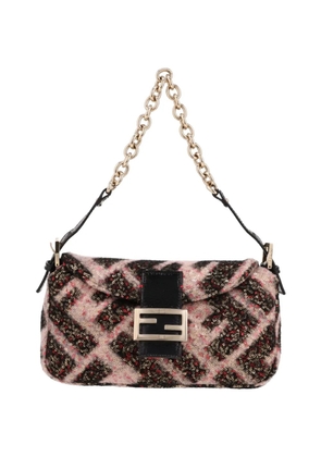 Fendi Pre-Owned 2000s Mamma Baguette sequin-embellished handbag - Brown