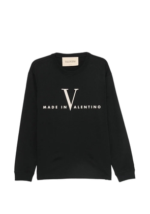 Valentino Garavani logo-print long-sleeve T-shirt - Black