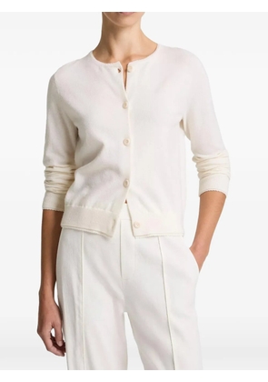 Vince scallop-trim cardigan - Neutrals