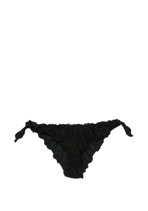 MC2 Saint Barth ruffled side-tie bikini bottoms - Black