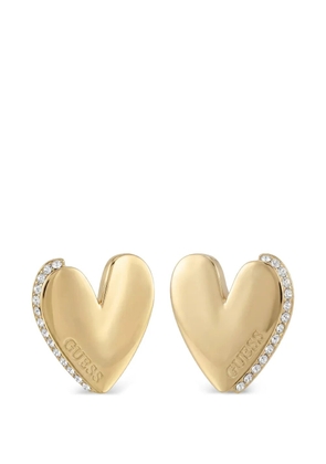GUESS USA heart-embellished earrings - Gold
