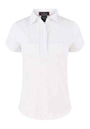 Golftini ruffle-detail short-sleeved polo shirt - White
