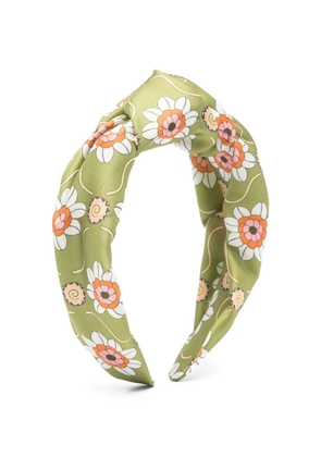 La DoubleJ floral-print headband - Green