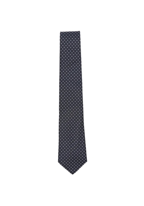 Canali geometric-pattern silk tie - Blue
