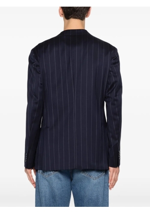 LUIGI BIANCHI MANTOVA pinstripe-pattern peak-lapel suit - Blue
