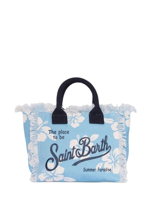 MC2 Saint Barth Colette hibiscus-print tote bag - Blue
