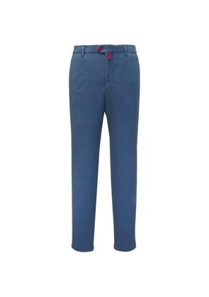 Kiton straight-leg wool trousers - Blue