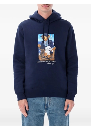 Polo Ralph Lauren Polo Bear graphic-print hoodie - Blue