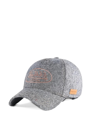 Von Dutch logo-embroidered baseball cap - Grey