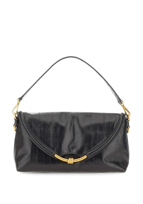 GIANNI CHIARINI Bea striped-effect shoulder bag - Black