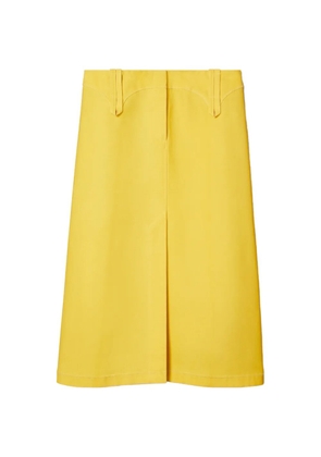 Tory Burch waxed canvas skirt - Yellow