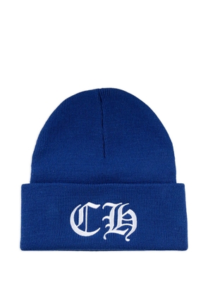 Chrome Hearts logo-embroidered beanie hat - Blue