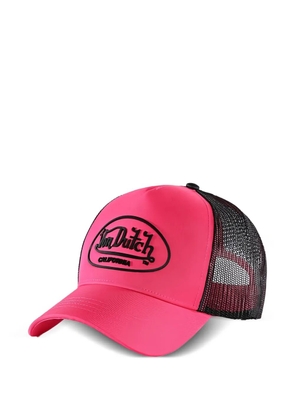 Von Dutch logo-patch mesh-panel cap - Pink