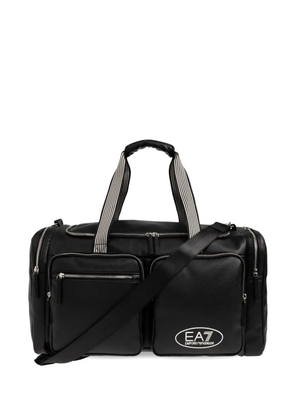 Ea7 Emporio Armani pebbled-texture holdall - Black