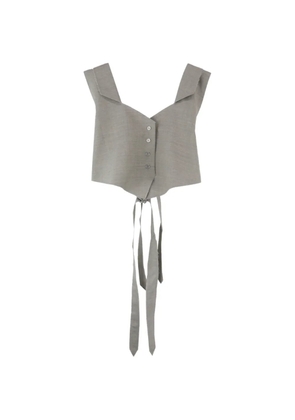 SONIA CARRASCO V-neck waistcoat - Grey