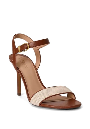 Lauren Ralph Lauren Gwen buckle-fastening leather sandals - Neutrals