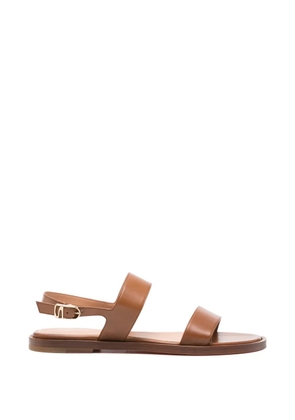 Santoni buckle-fastening leather sandals - Brown