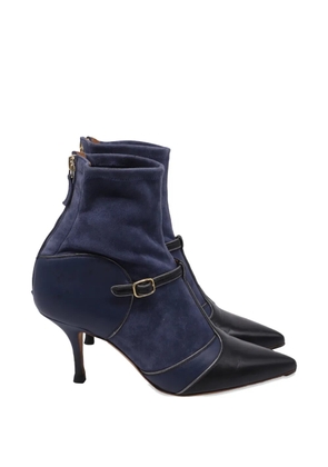 Malone Souliers buckled sock ankle boots - Blue