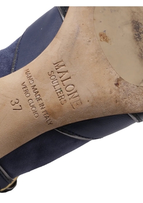 Malone Souliers buckled sock ankle boots - Blue