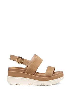 Geox suede-panelled platform sandals - Neutrals