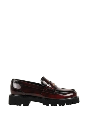 Karl Lagerfeld Lowell leather loafers - Red