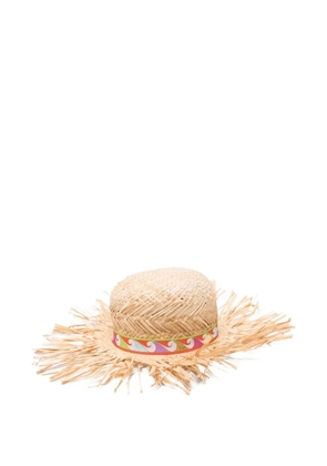 PUCCI frayed sun hat - Neutrals