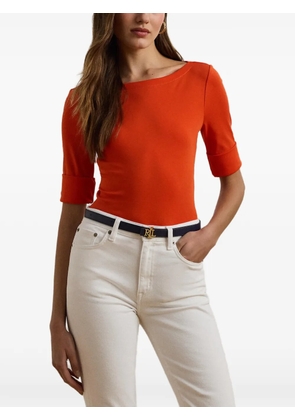Lauren Ralph Lauren boat-neck T-shirt - Orange